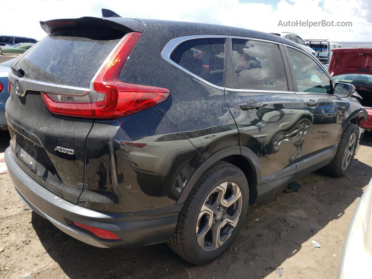 2018 Honda Cr-v Ex Black vin: 7FARW2H50JE076844