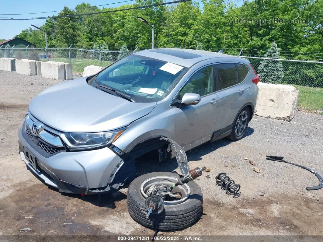 2018 Honda Cr-v Ex Silver vin: 7FARW2H50JE077265