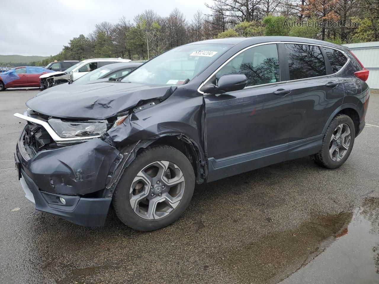 2018 Honda Cr-v Ex Gray vin: 7FARW2H51JE097251