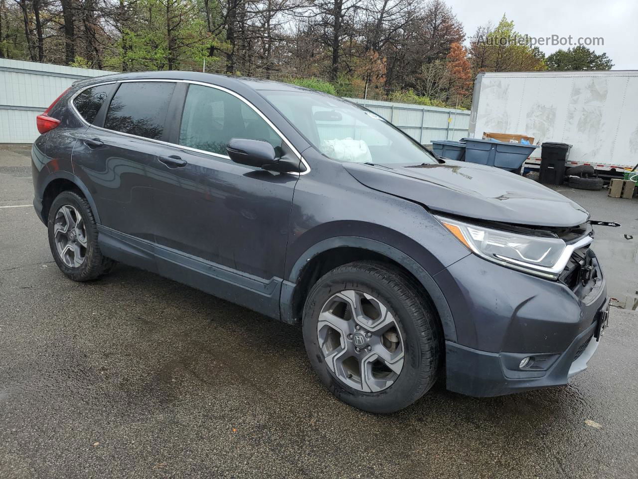 2018 Honda Cr-v Ex Gray vin: 7FARW2H51JE097251