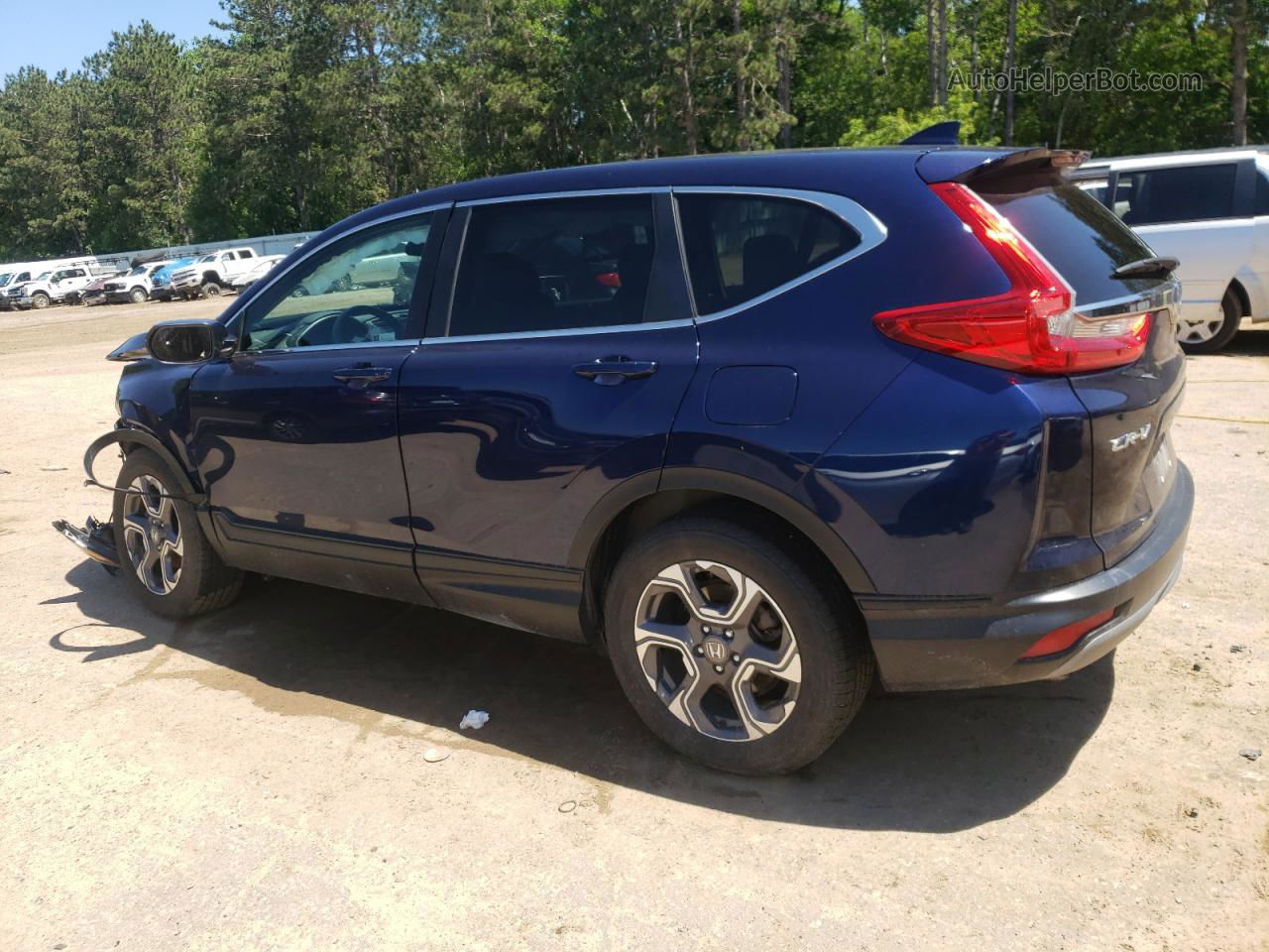 2019 Honda Cr-v Ex Blue vin: 7FARW2H51KE021501