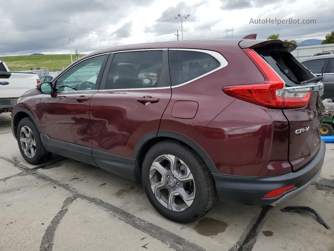 2019 Honda Cr-v Ex Maroon vin: 7FARW2H51KE063361