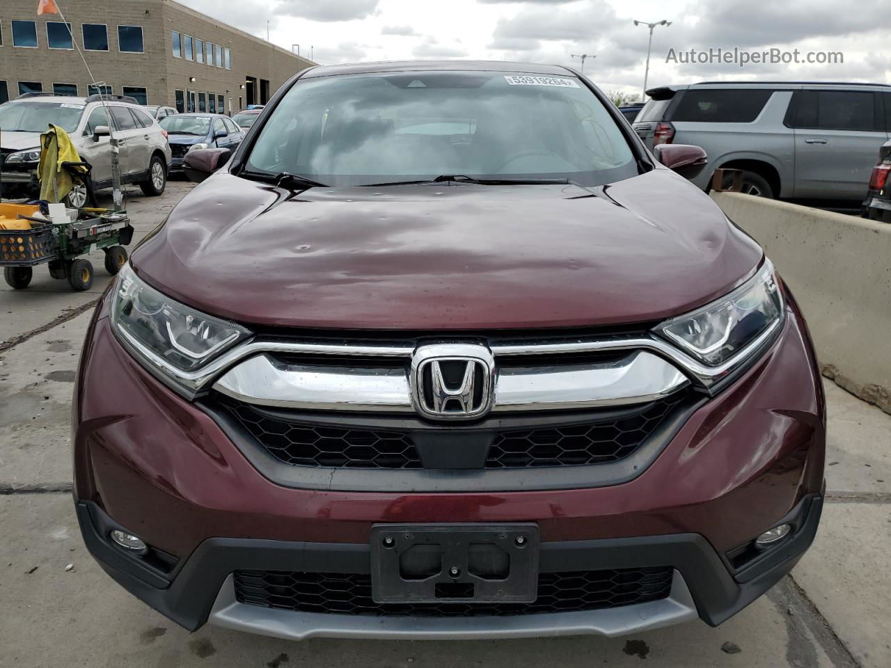 2019 Honda Cr-v Ex Темно-бордовый vin: 7FARW2H51KE063361