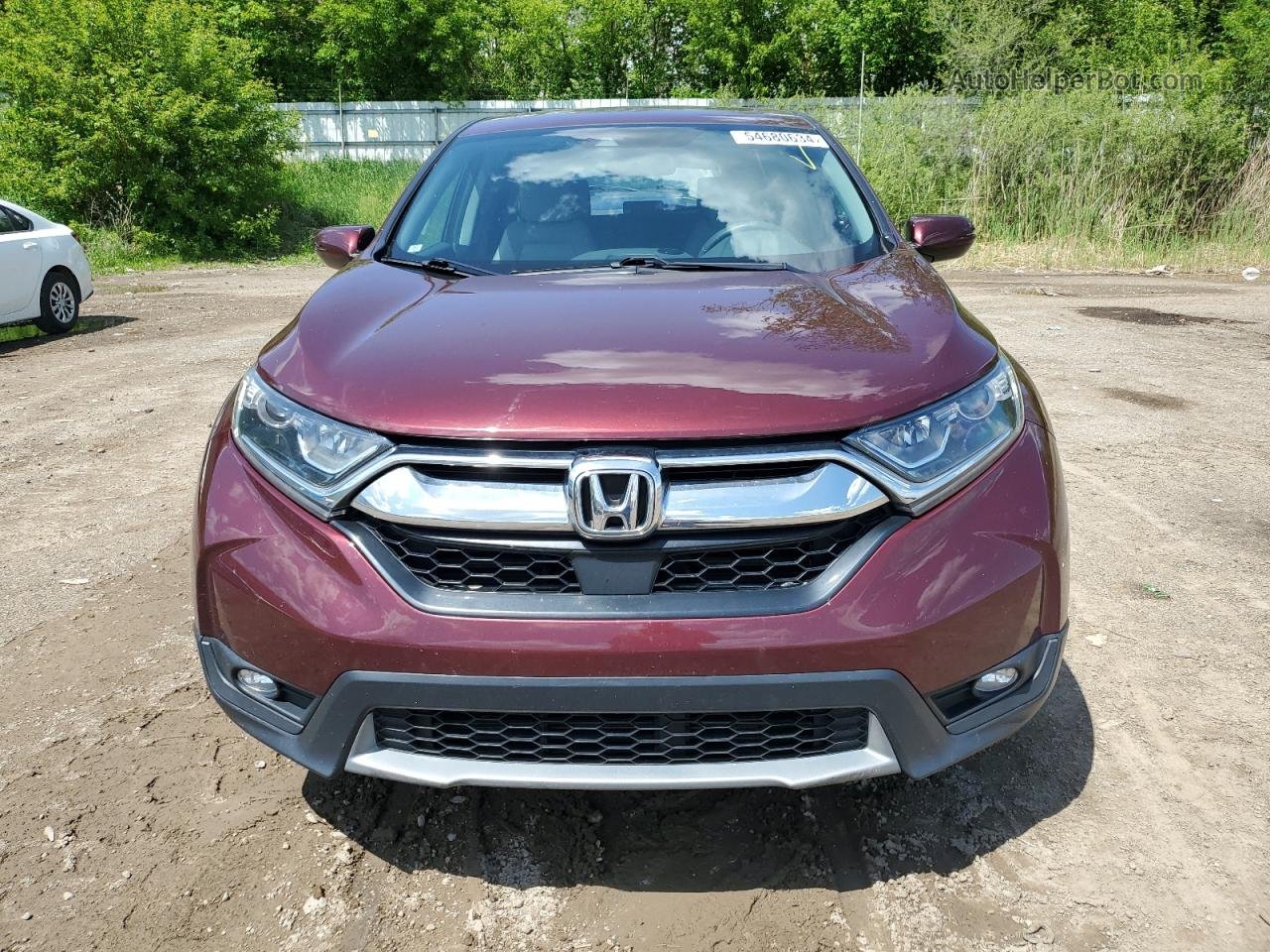 2018 Honda Cr-v Ex Burgundy vin: 7FARW2H52JE010649