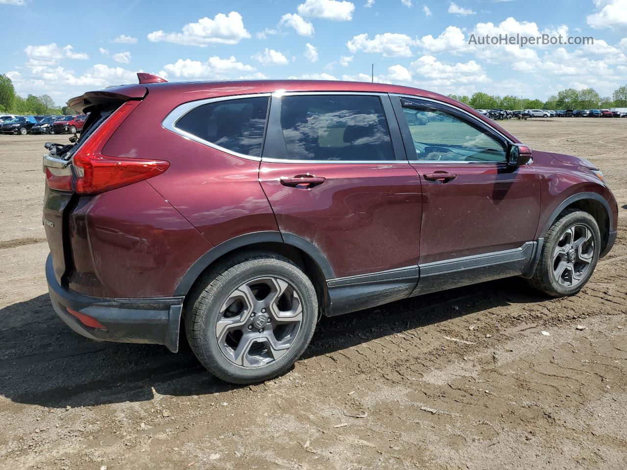 2018 Honda Cr-v Ex Burgundy vin: 7FARW2H52JE010649