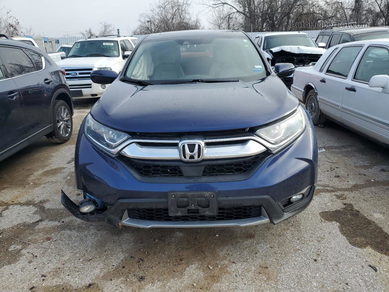 2018 Honda Cr-v Ex Blue vin: 7FARW2H52JE061584