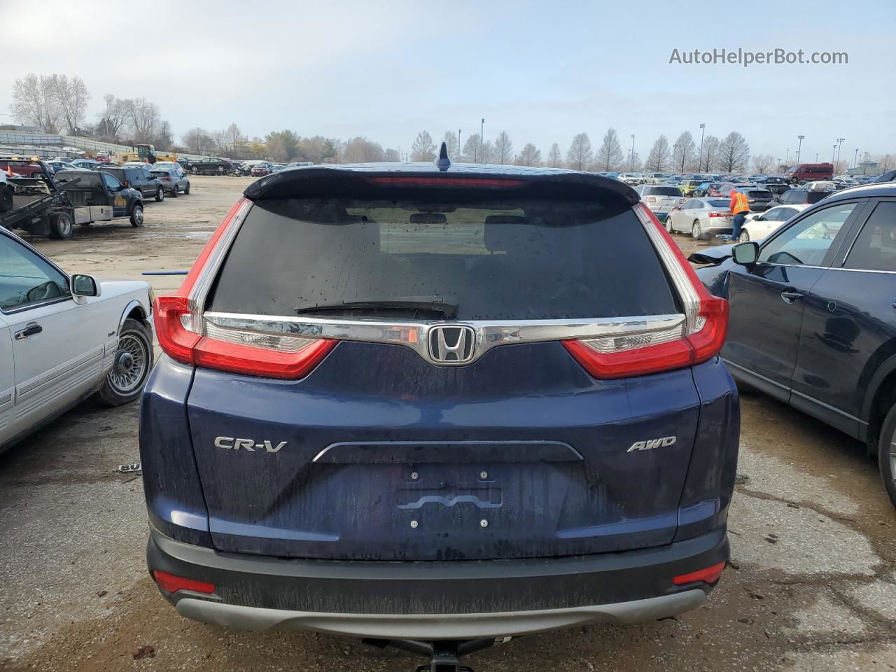 2018 Honda Cr-v Ex Blue vin: 7FARW2H52JE061584