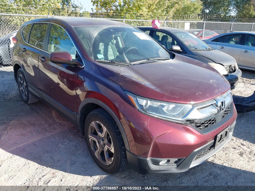 2018 Honda Cr-v Ex Red vin: 7FARW2H52JE069037