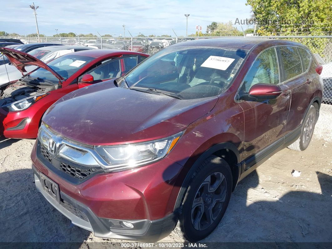 2018 Honda Cr-v Ex Red vin: 7FARW2H52JE069037