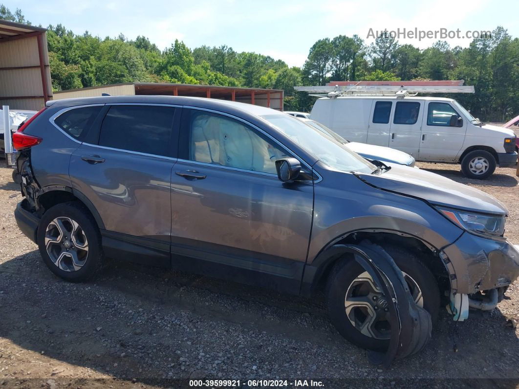 2018 Honda Cr-v Ex Gray vin: 7FARW2H52JE102635