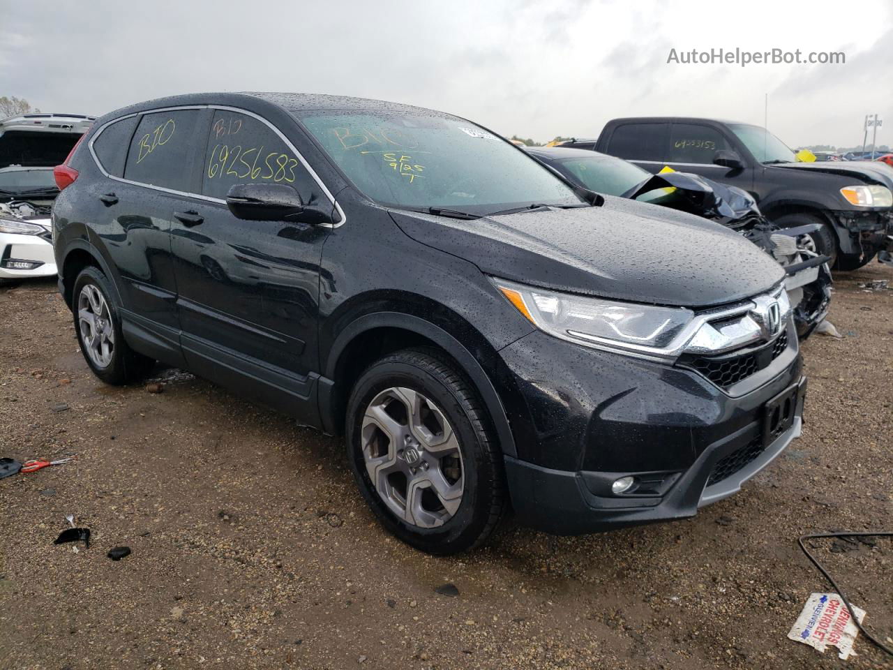 2019 Honda Cr-v Ex Black vin: 7FARW2H52KE060968