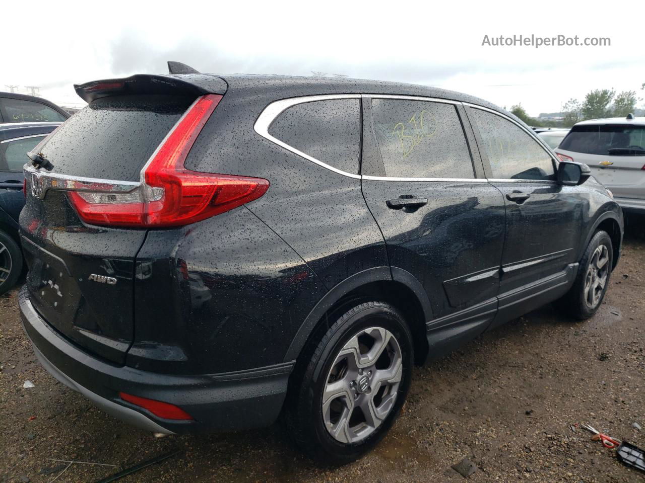 2019 Honda Cr-v Ex Черный vin: 7FARW2H52KE060968