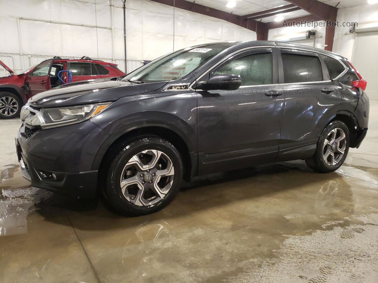 2018 Honda Cr-v Ex Gray vin: 7FARW2H53JE008733