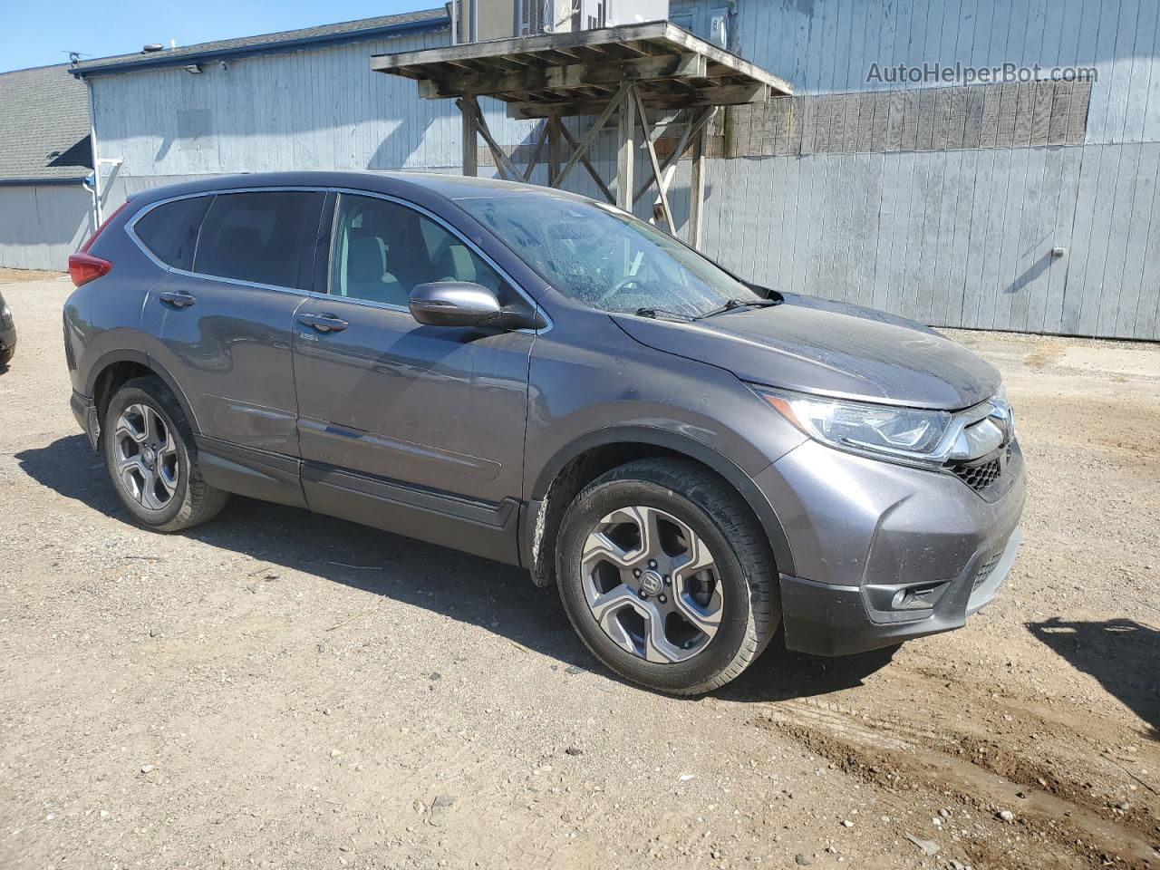 2018 Honda Cr-v Ex Gray vin: 7FARW2H53JE024219