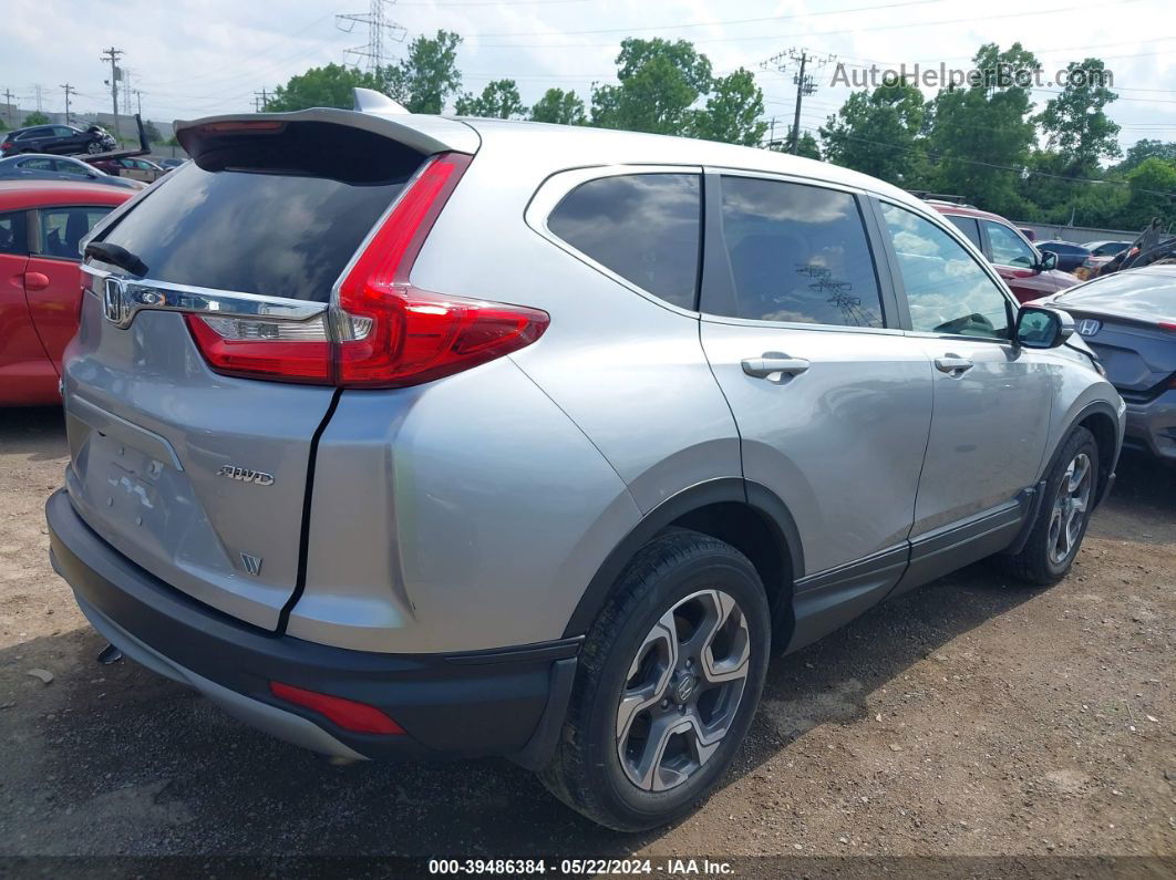 2018 Honda Cr-v Ex Silver vin: 7FARW2H54JE014668