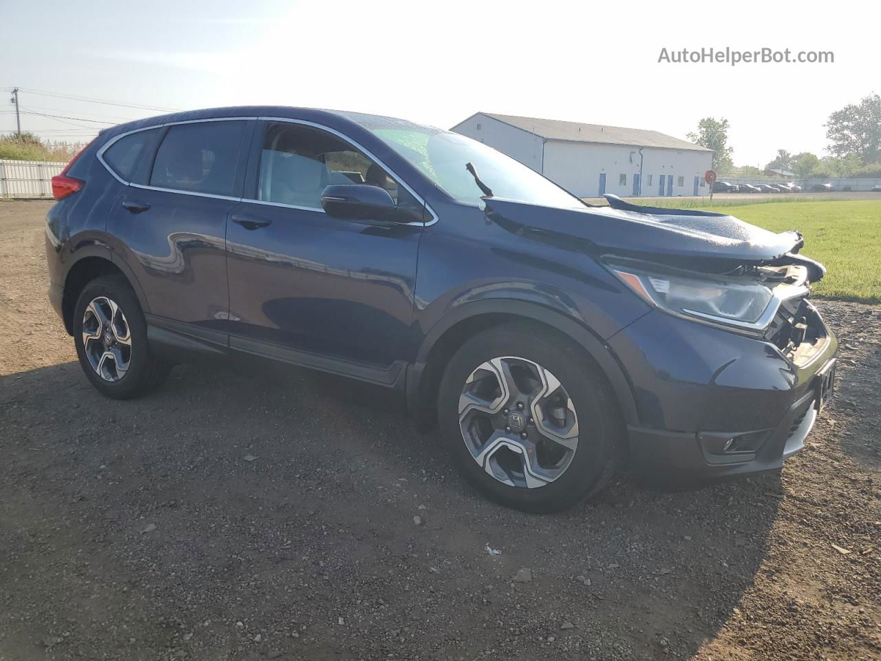 2018 Honda Cr-v Ex Синий vin: 7FARW2H54JE070805