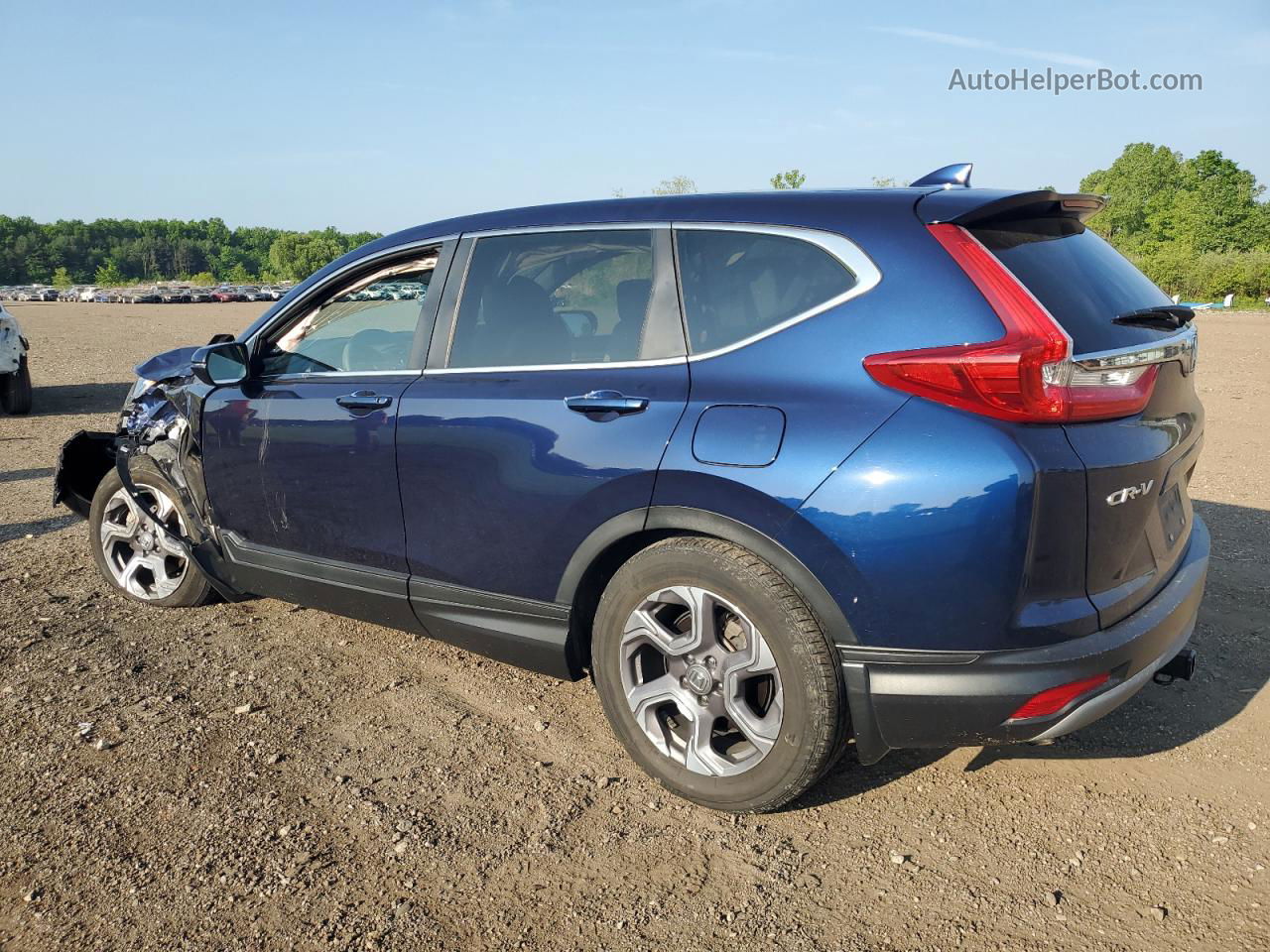 2018 Honda Cr-v Ex Синий vin: 7FARW2H54JE070805