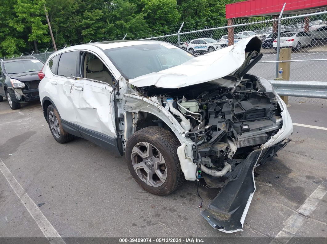 2019 Honda Cr-v Ex White vin: 7FARW2H54KE046263