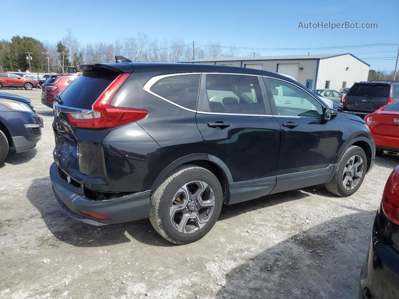 2018 Honda Cr-v Ex Черный vin: 7FARW2H55JE014386