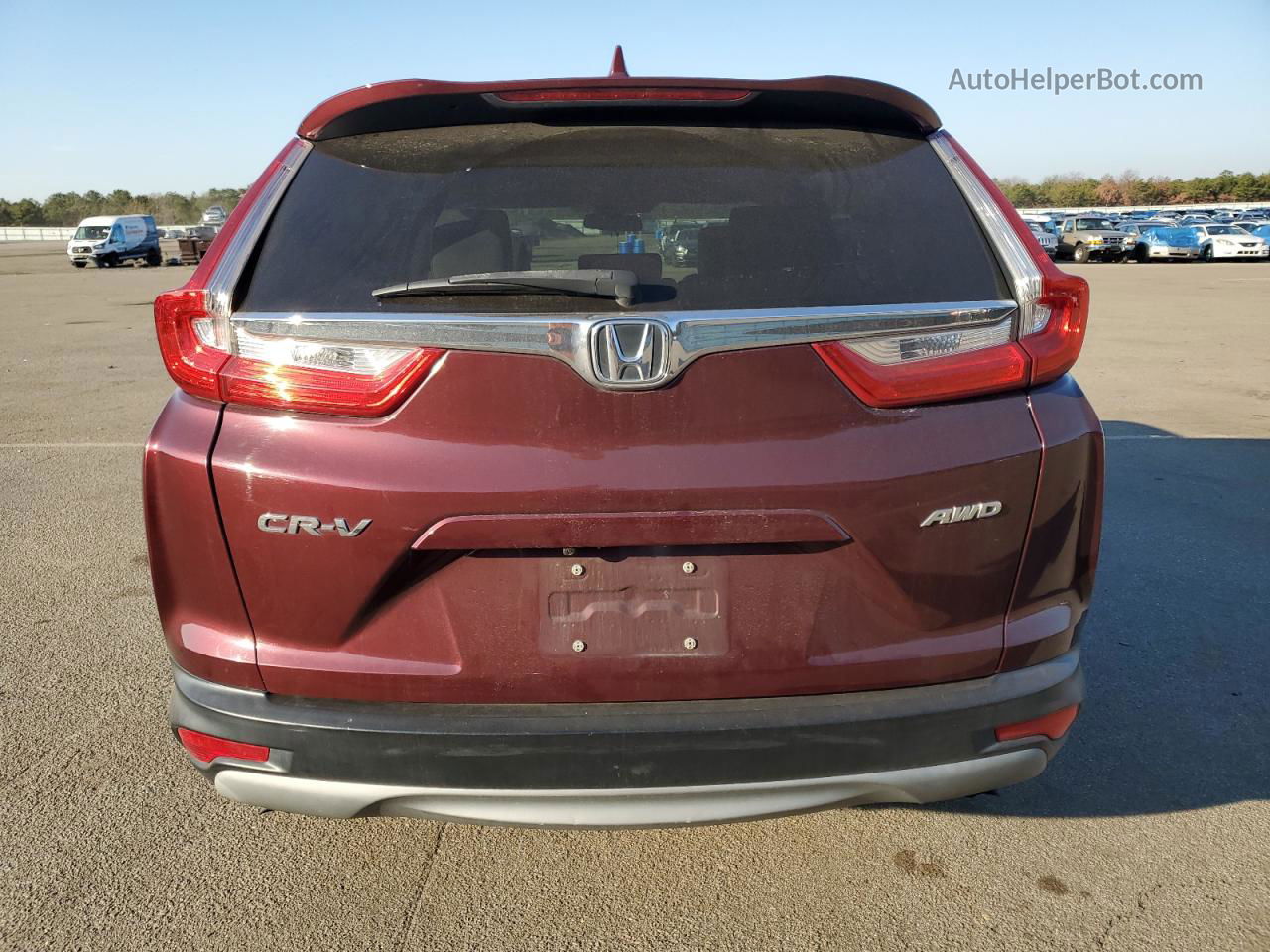 2018 Honda Cr-v Ex Burgundy vin: 7FARW2H55JE053446