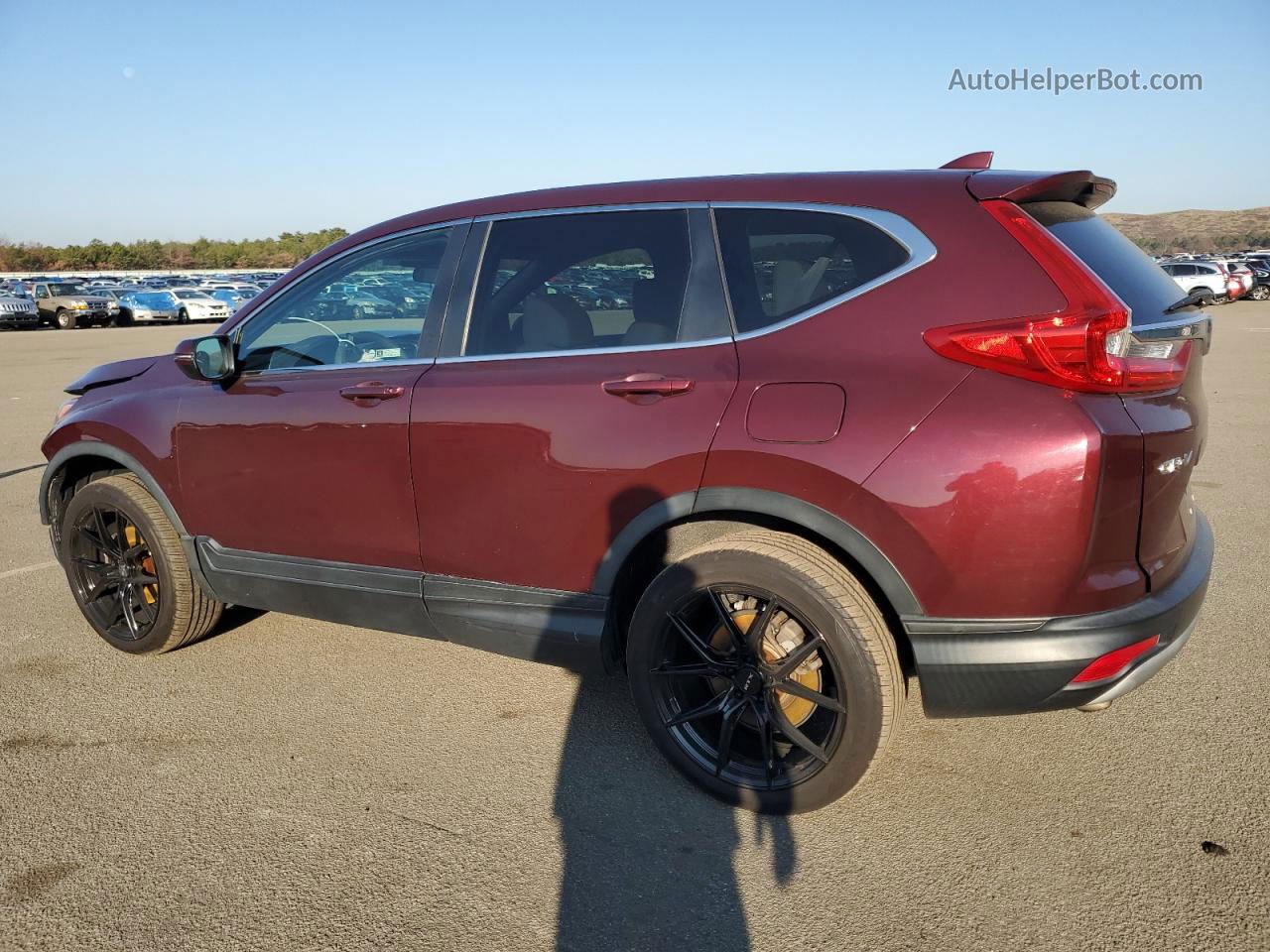 2018 Honda Cr-v Ex Burgundy vin: 7FARW2H55JE053446