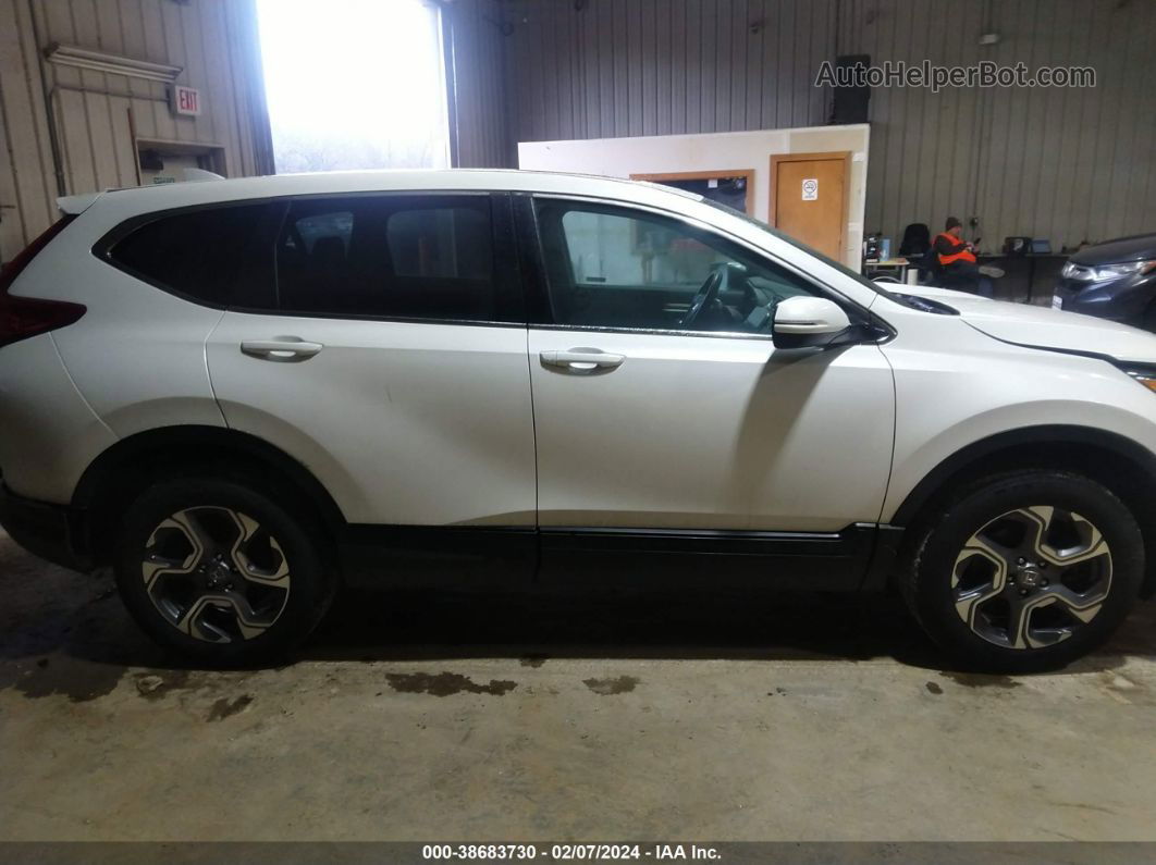 2019 Honda Cr-v Ex White vin: 7FARW2H56KE010509