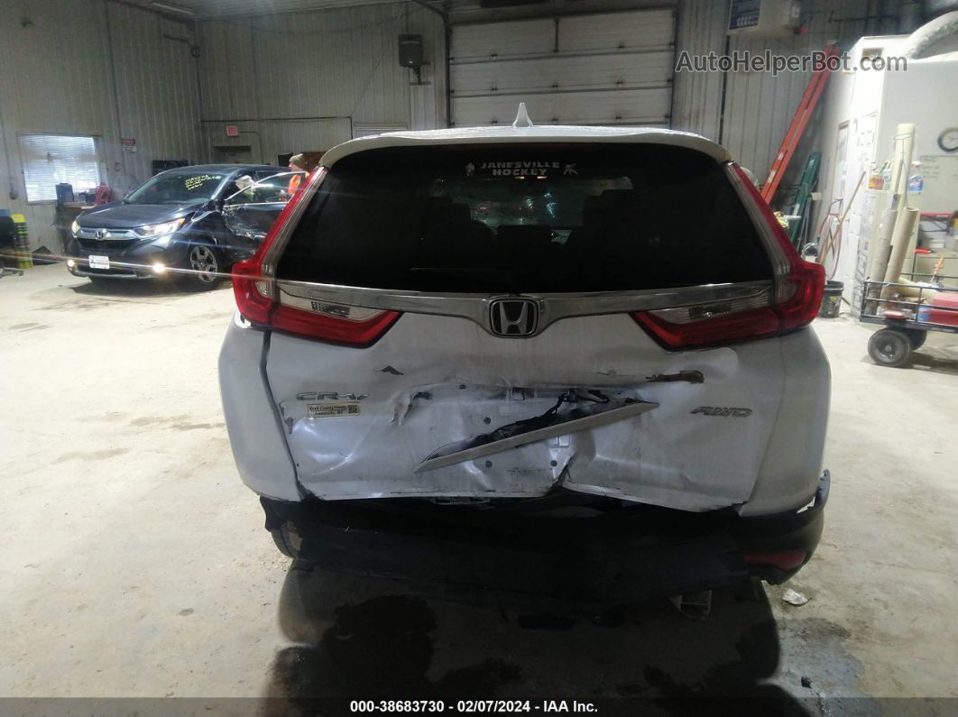 2019 Honda Cr-v Ex White vin: 7FARW2H56KE010509