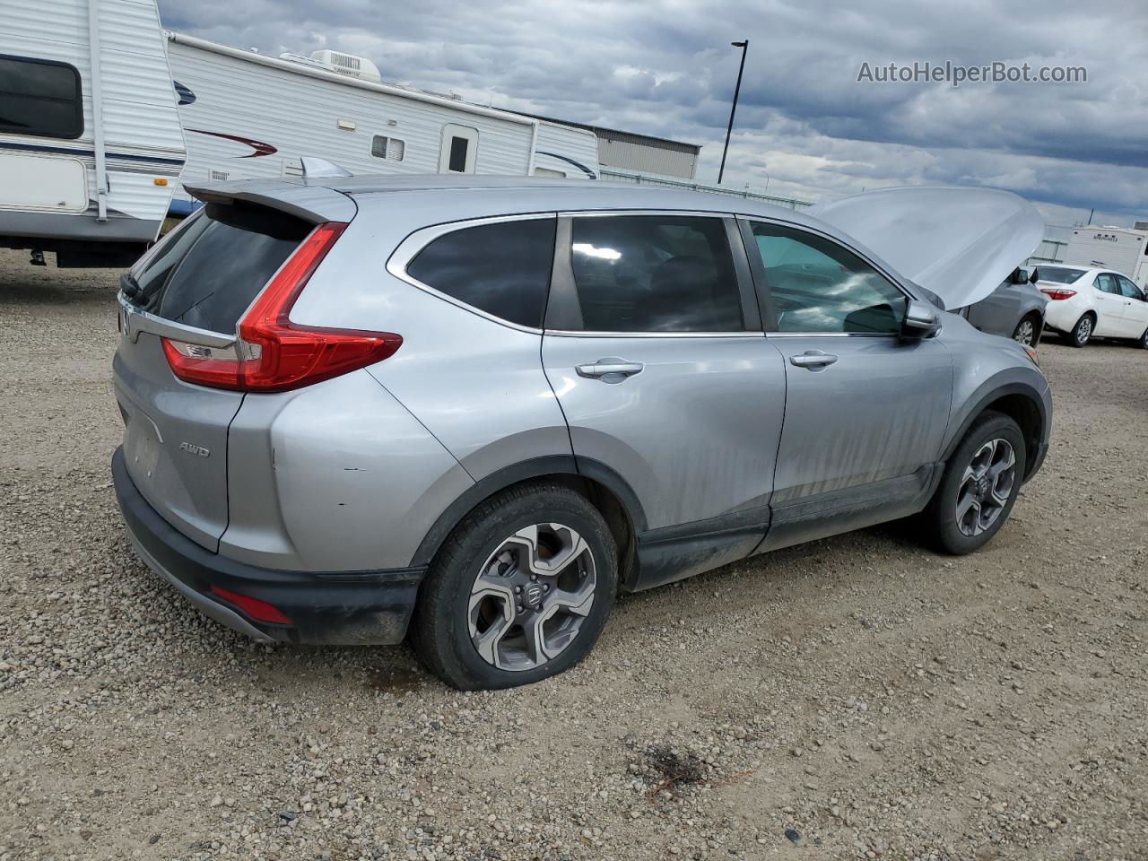 2019 Honda Cr-v Ex Gray vin: 7FARW2H56KE034325