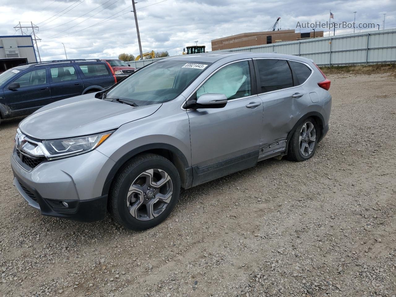 2019 Honda Cr-v Ex Gray vin: 7FARW2H56KE034325