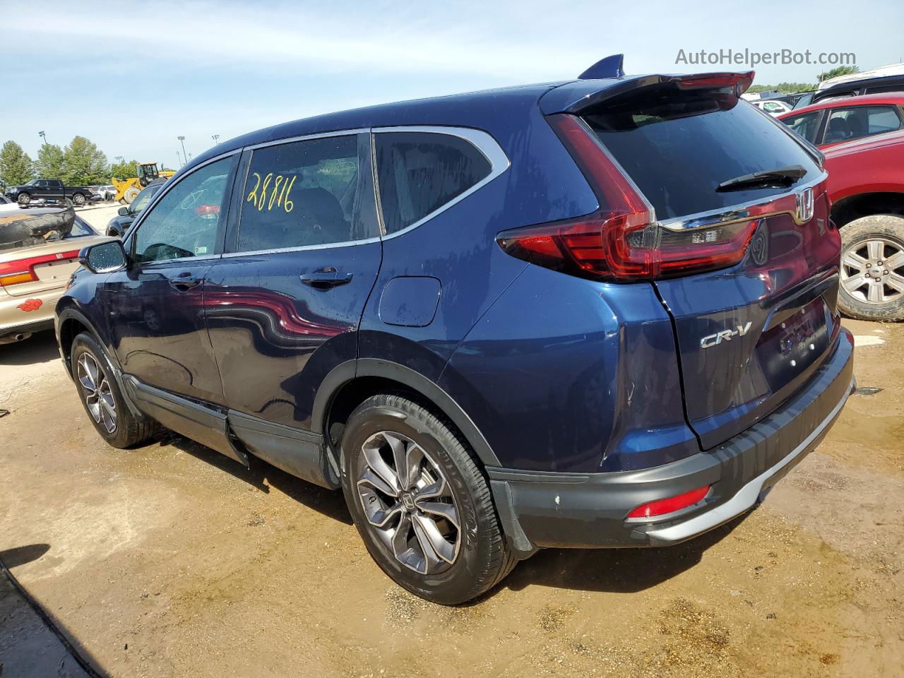 2020 Honda Cr-v Ex Синий vin: 7FARW2H56LE015436