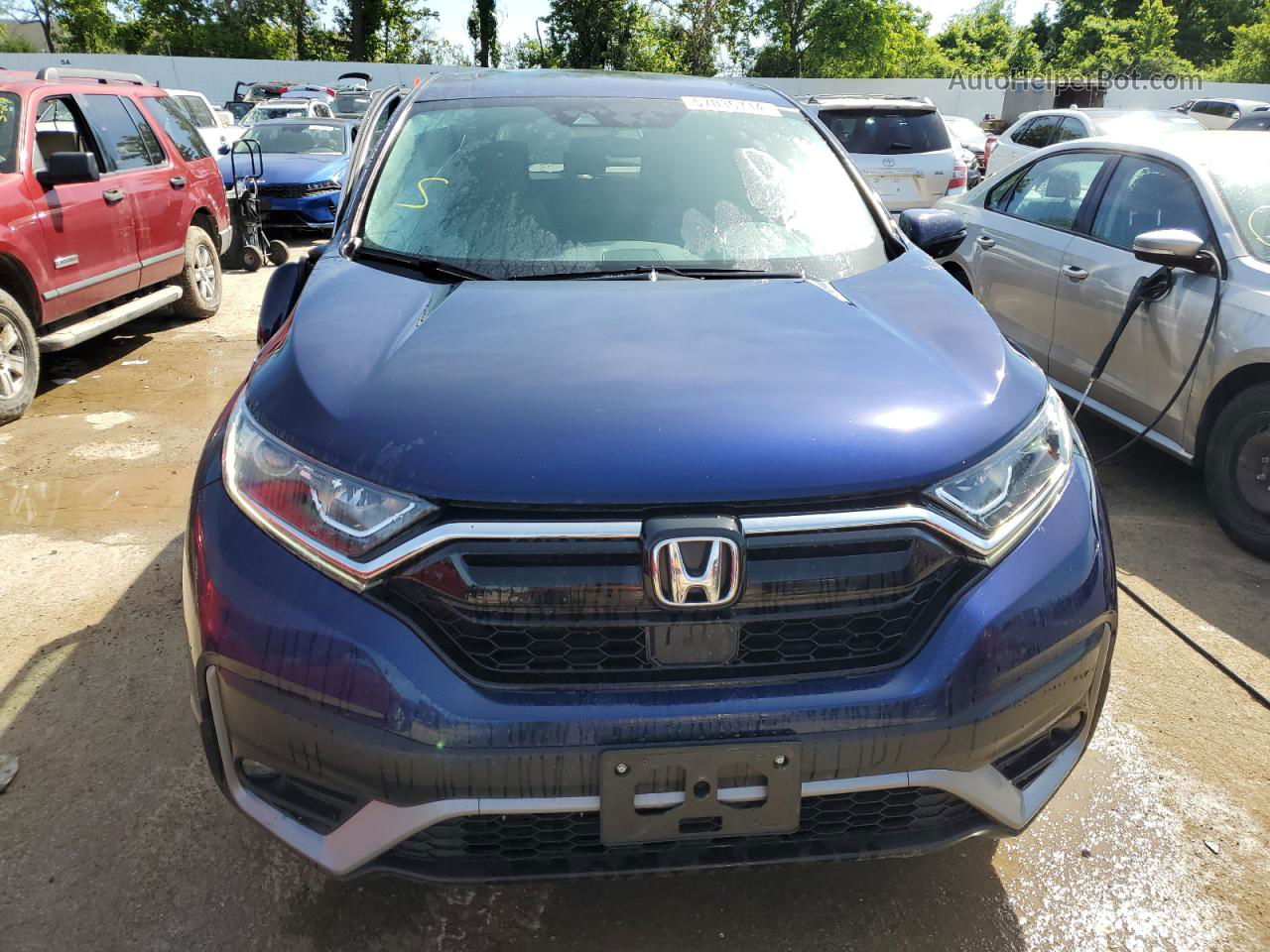 2020 Honda Cr-v Ex Синий vin: 7FARW2H56LE015436