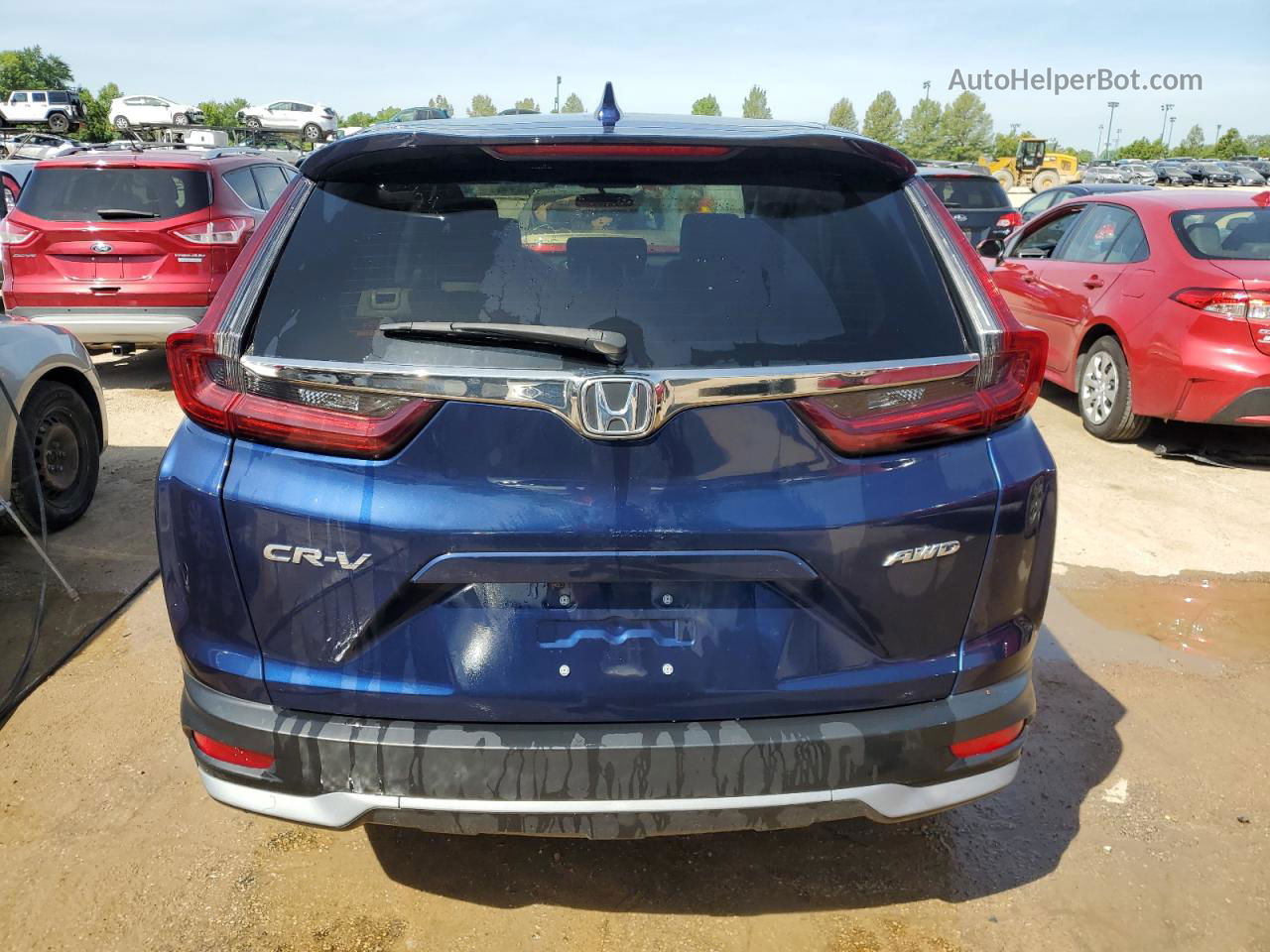 2020 Honda Cr-v Ex Синий vin: 7FARW2H56LE015436