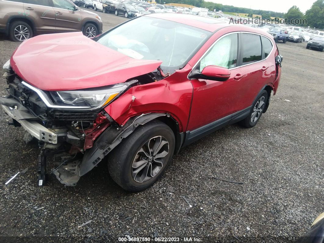 2020 Honda Cr-v Awd Ex Red vin: 7FARW2H56LE017414