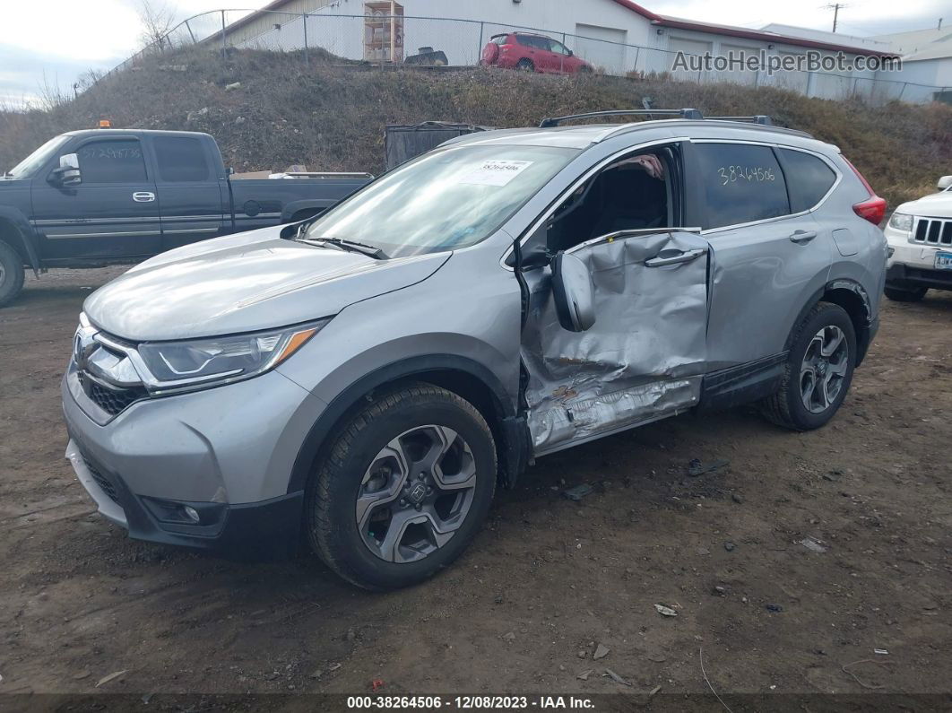 2018 Honda Cr-v Ex Silver vin: 7FARW2H57JE055490