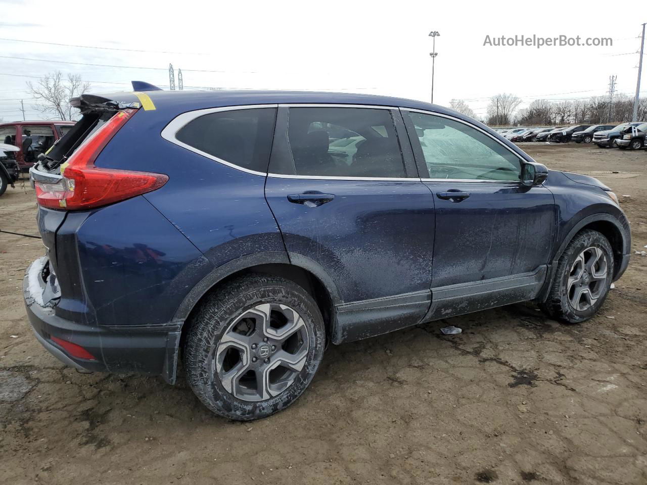 2018 Honda Cr-v Ex Blue vin: 7FARW2H57JE079112