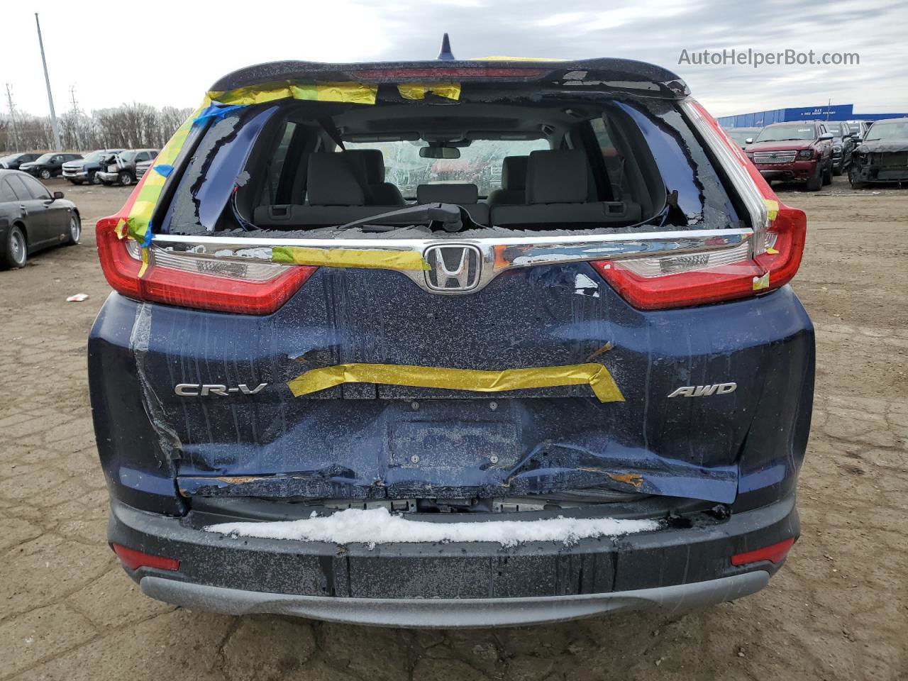 2018 Honda Cr-v Ex Blue vin: 7FARW2H57JE079112