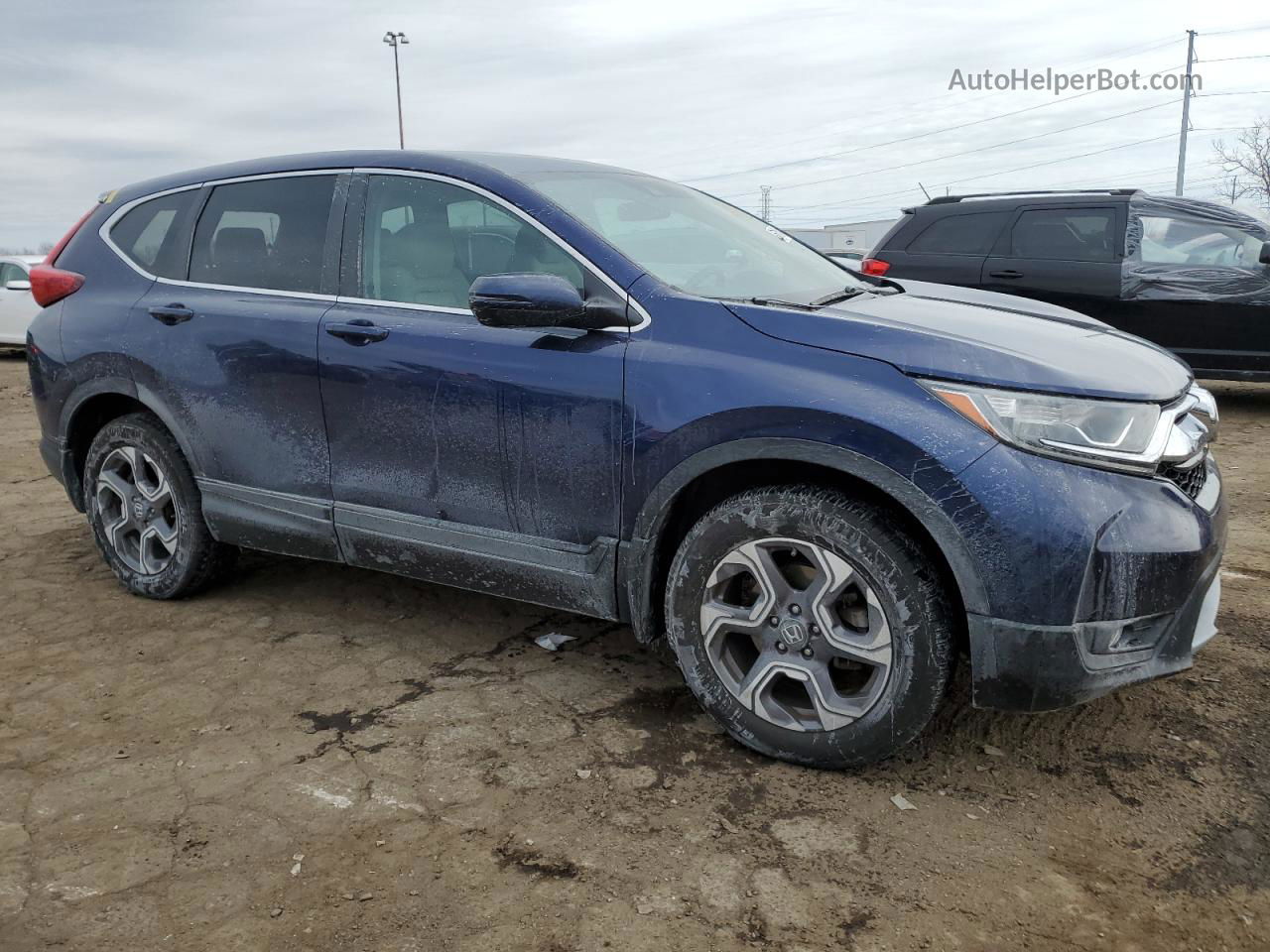 2018 Honda Cr-v Ex Blue vin: 7FARW2H57JE079112