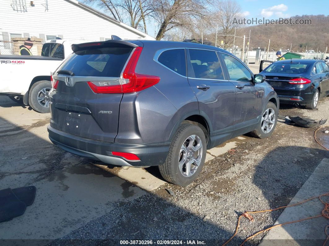 2018 Honda Cr-v Ex Gray vin: 7FARW2H57JE082933