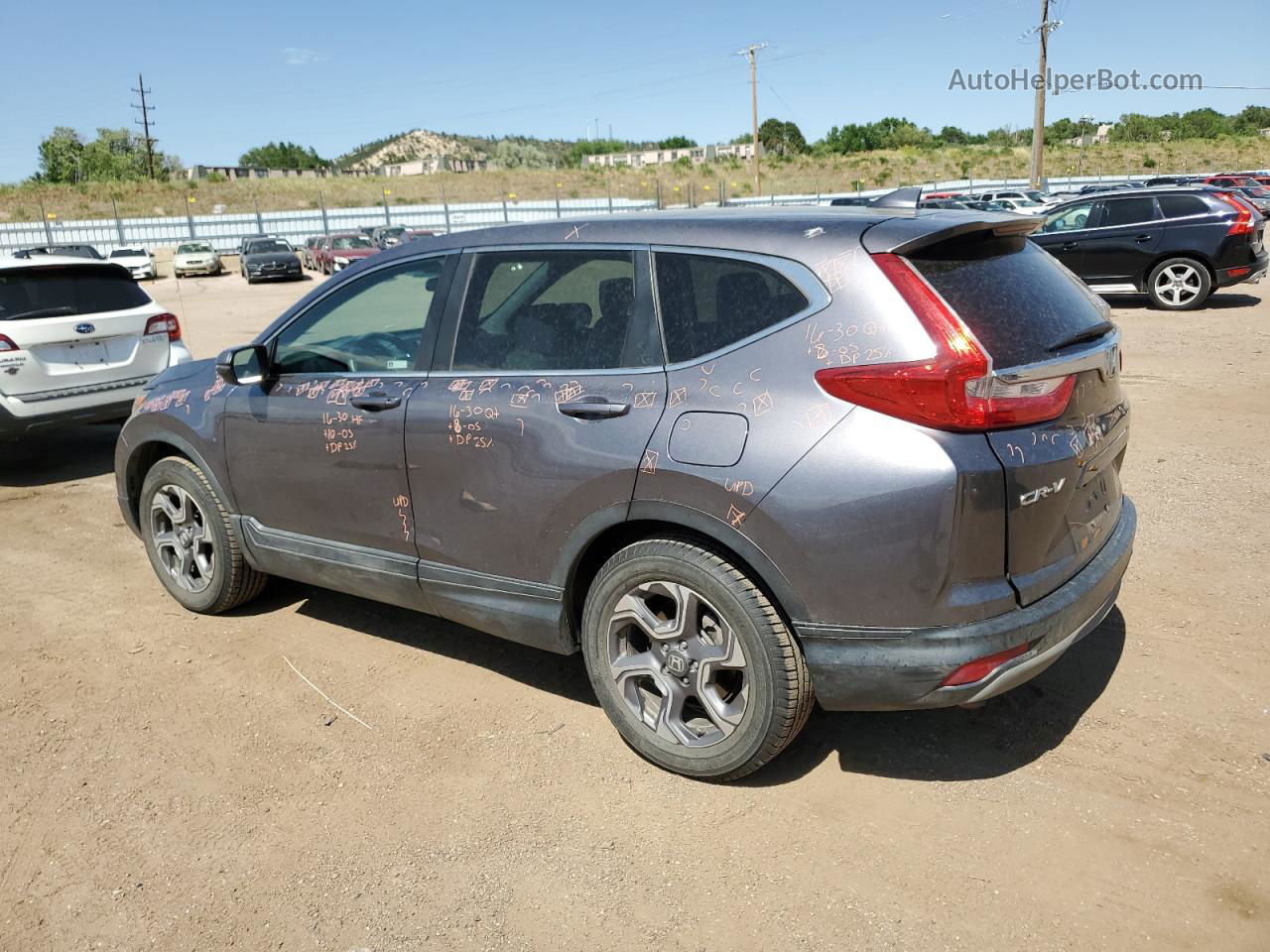 2018 Honda Cr-v Ex Charcoal vin: 7FARW2H57JE088506