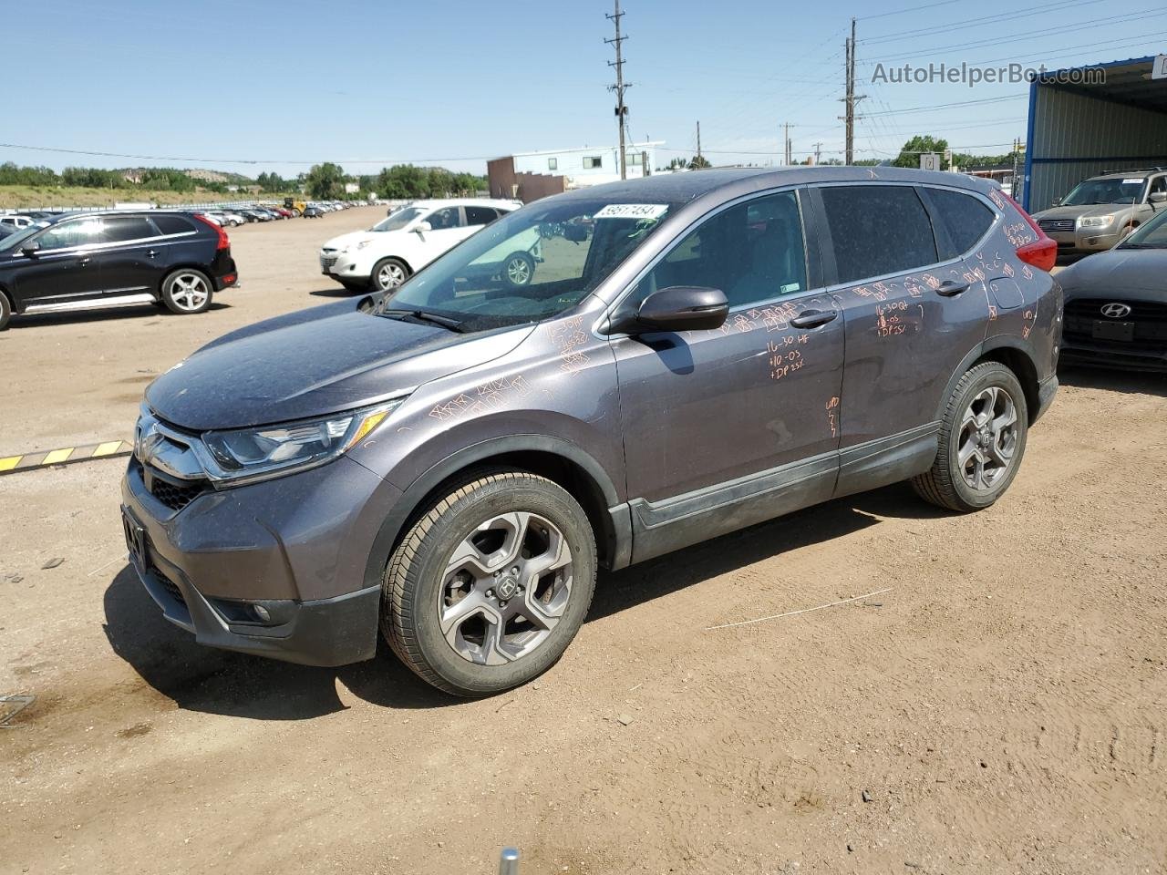 2018 Honda Cr-v Ex Charcoal vin: 7FARW2H57JE088506