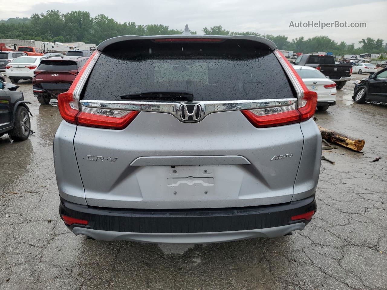 2018 Honda Cr-v Ex Silver vin: 7FARW2H58JE028234