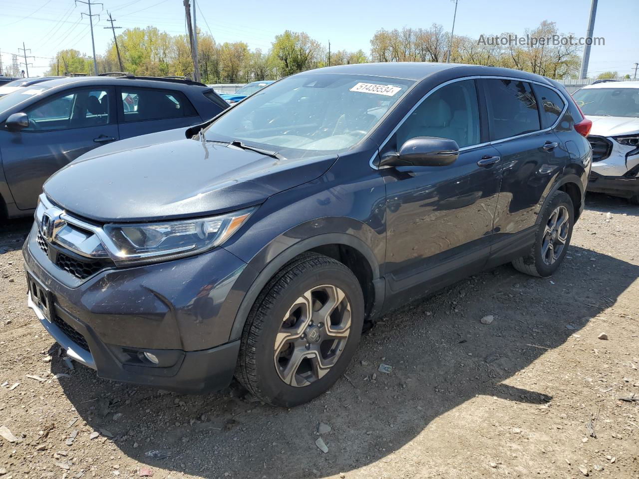 2018 Honda Cr-v Ex Charcoal vin: 7FARW2H58JE034583