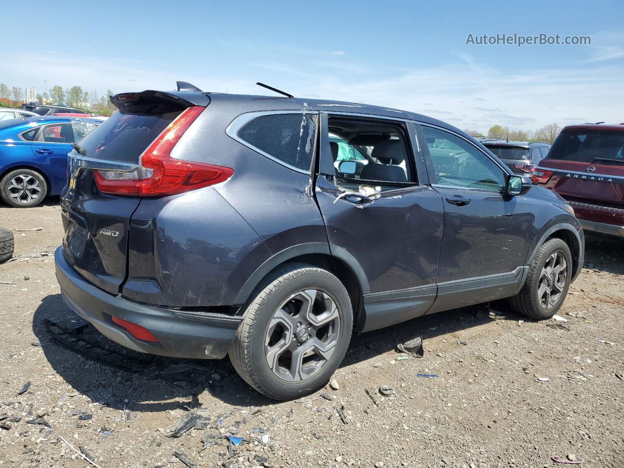 2018 Honda Cr-v Ex Угольный vin: 7FARW2H58JE034583