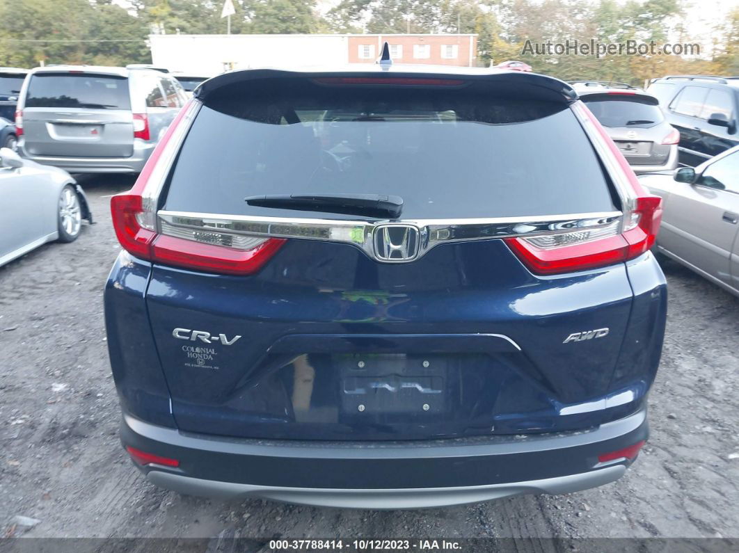 2018 Honda Cr-v Ex Синий vin: 7FARW2H58JE038259