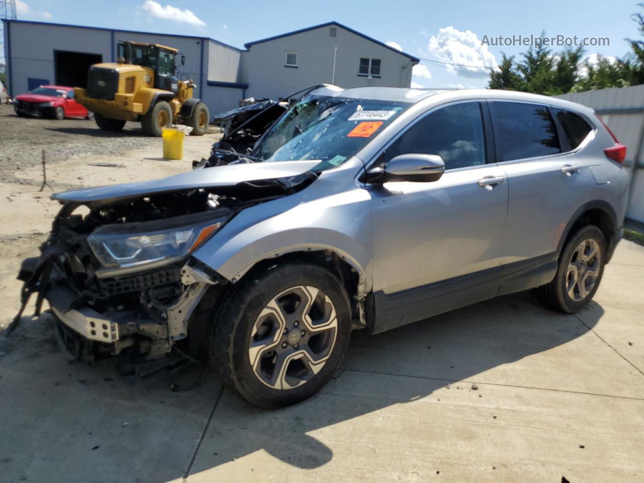 2018 Honda Cr-v Ex Silver vin: 7FARW2H58JE063453