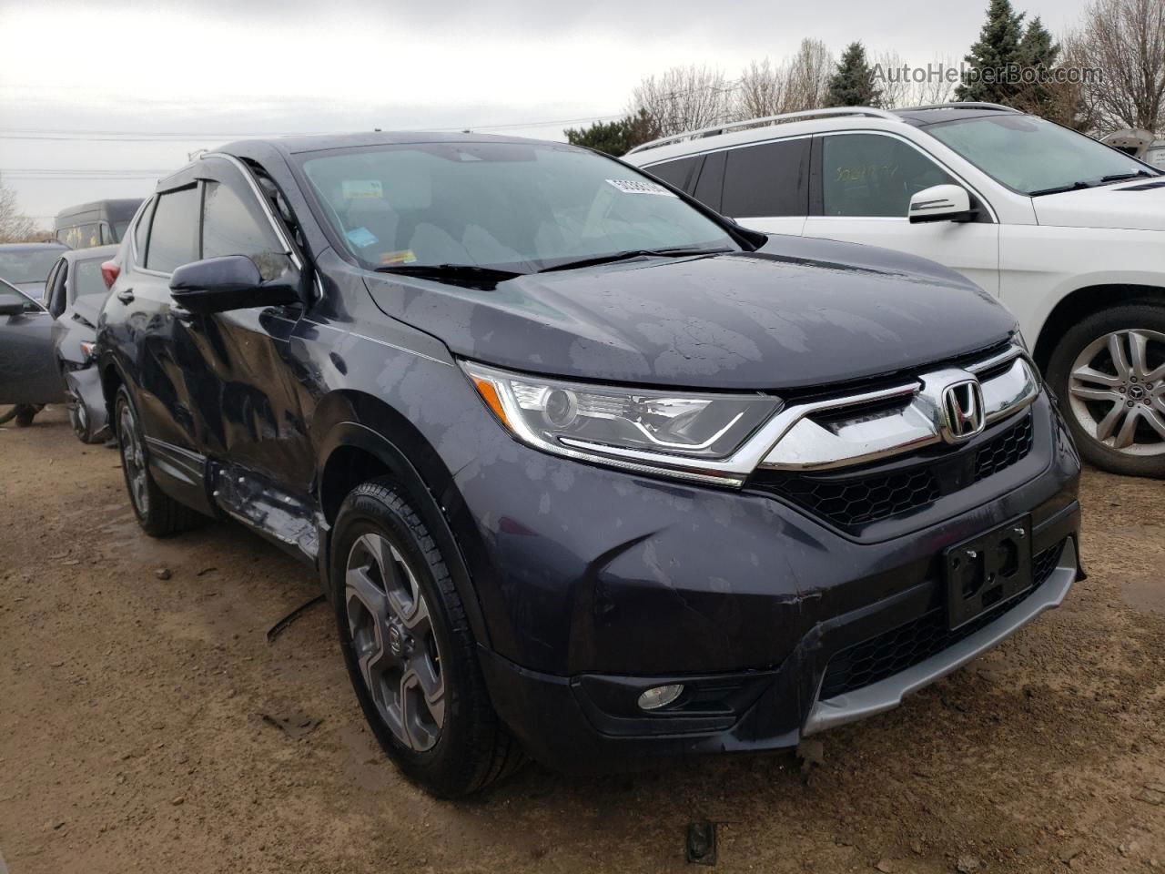 2019 Honda Cr-v Ex Черный vin: 7FARW2H58KE034889