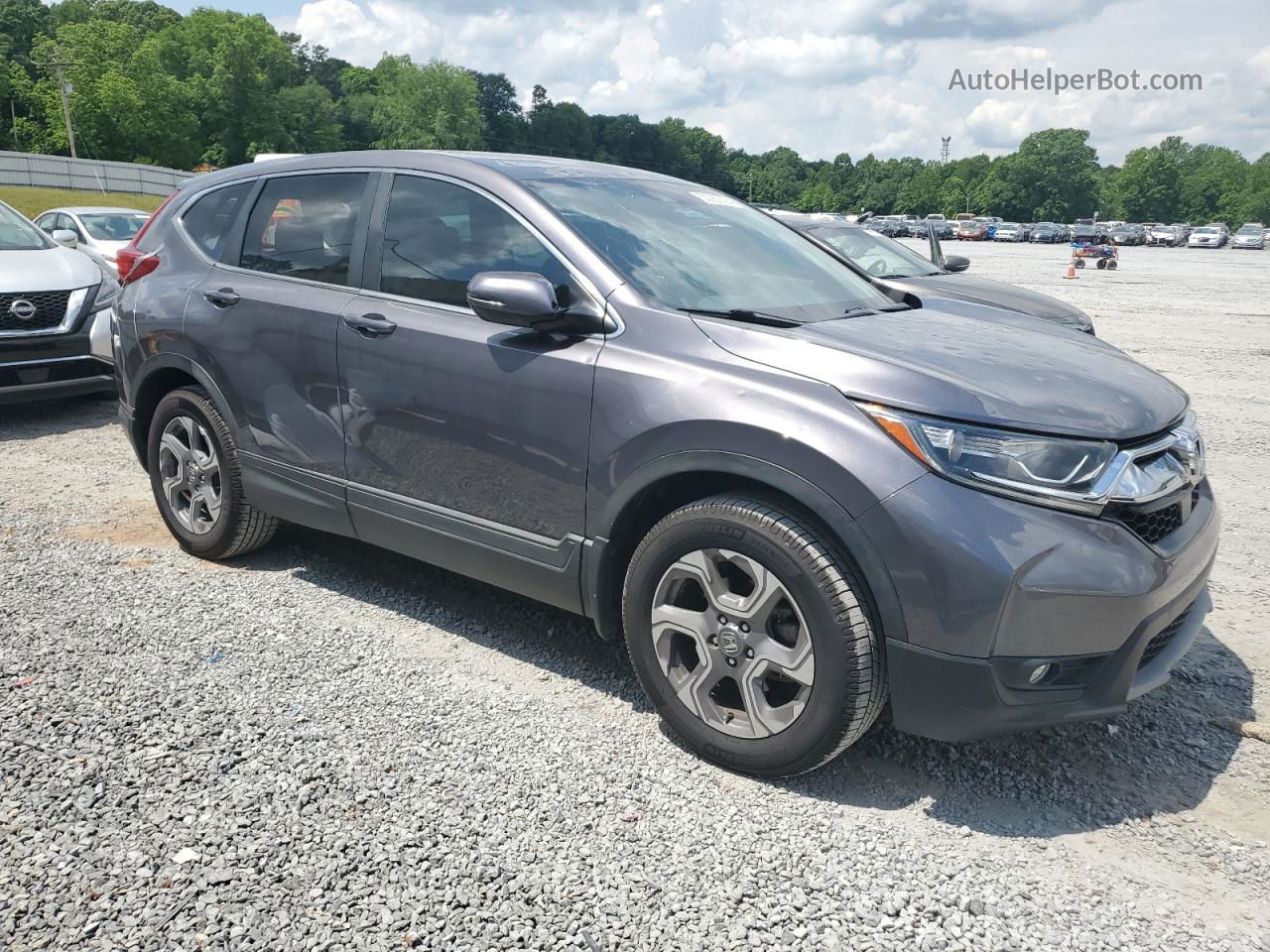 2019 Honda Cr-v Ex Gray vin: 7FARW2H58KE049652