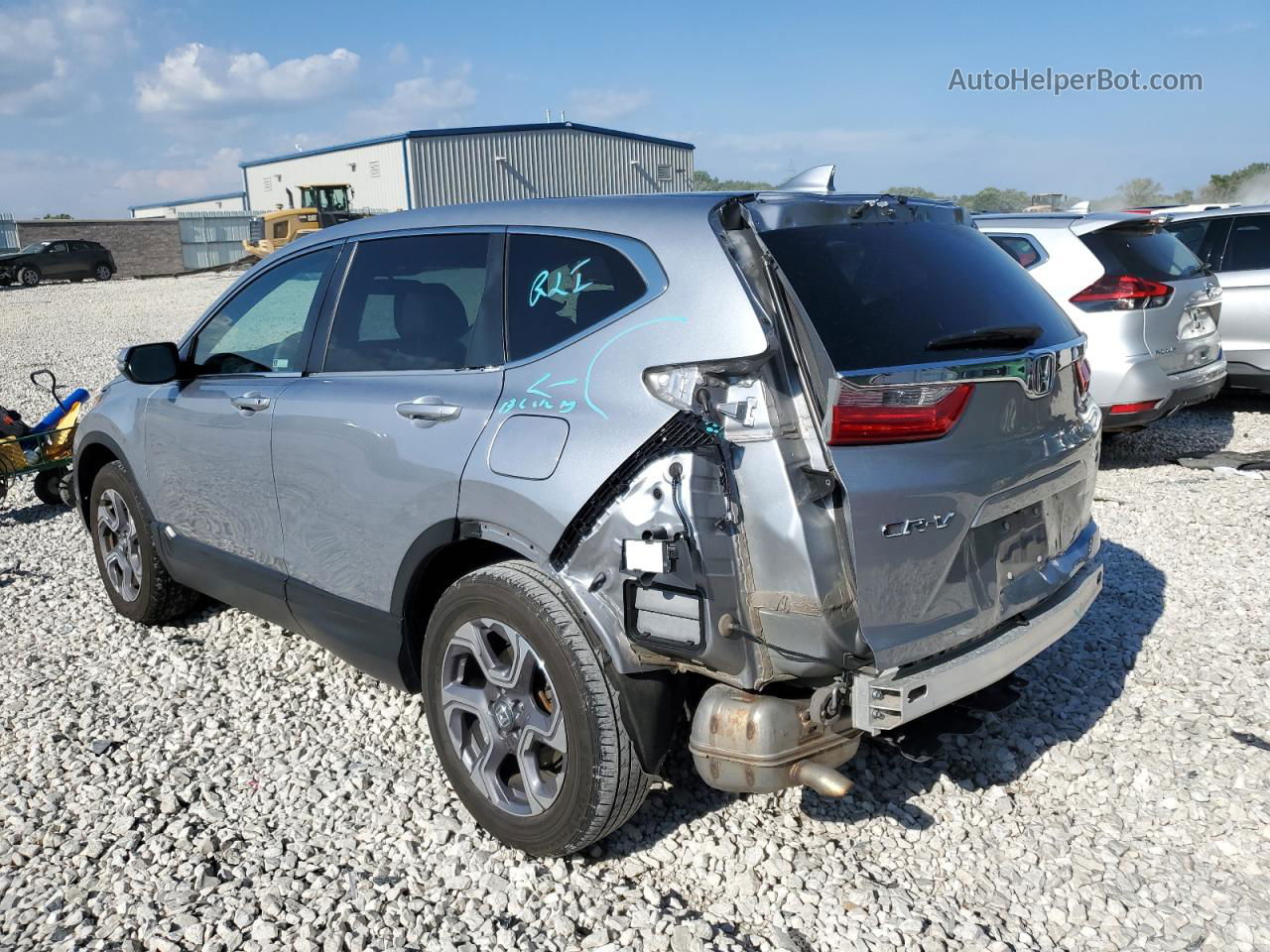 2018 Honda Cr-v Ex Blue vin: 7FARW2H59JE084988