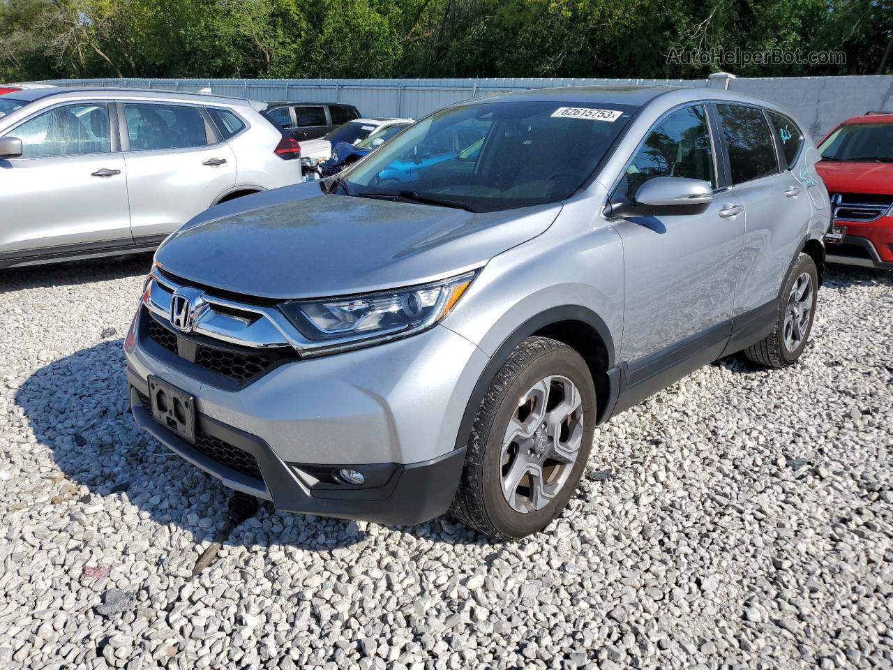 2018 Honda Cr-v Ex Blue vin: 7FARW2H59JE084988