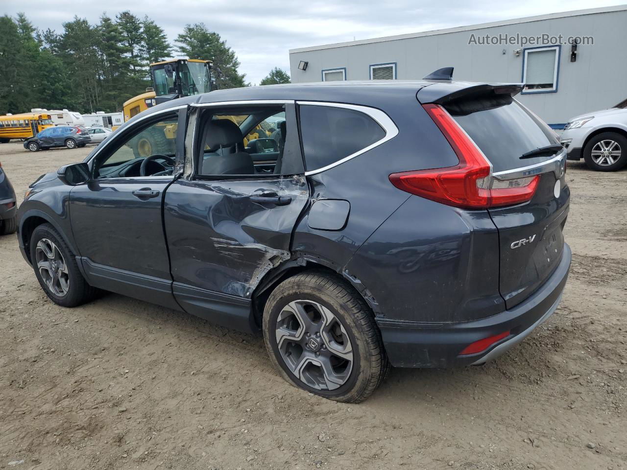 2018 Honda Cr-v Ex Gray vin: 7FARW2H59JE091584